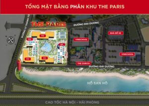 Mặt bằng tổng thể phân khu The Paris Vinhomes Ocean Park